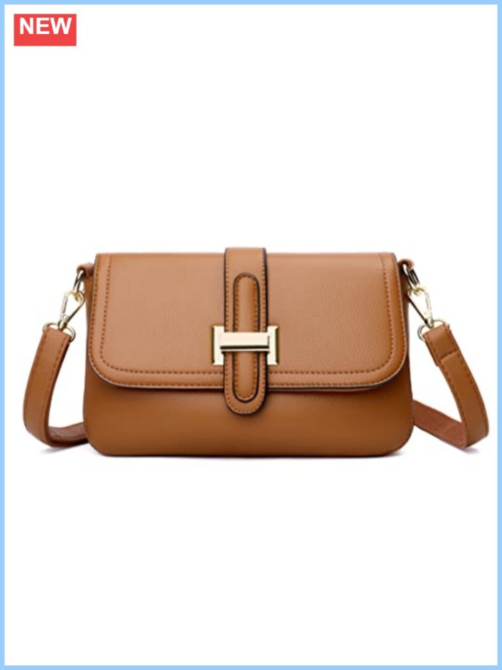 Vegan Leather Quilted Crossbody Bag Mini Shoulder Purse Wallet
